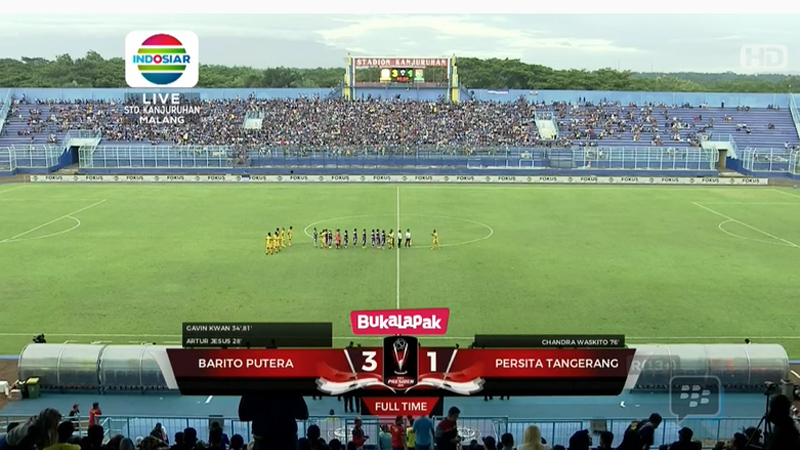  Piala Presiden: Barito Putera vs Persita Tangerang 3-1, Persita Tersingkir. Ini Videonya