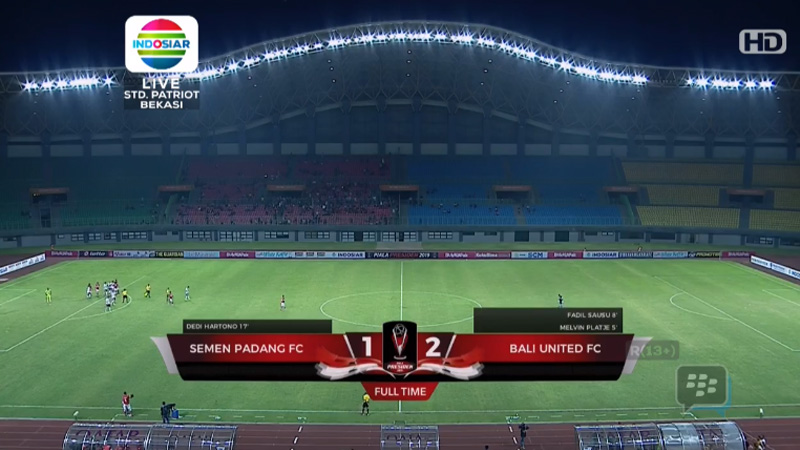  Piala Presiden: Semen Padang vs Bali United 1-2, Perempat Milik Bali United & Bhayangkara FC