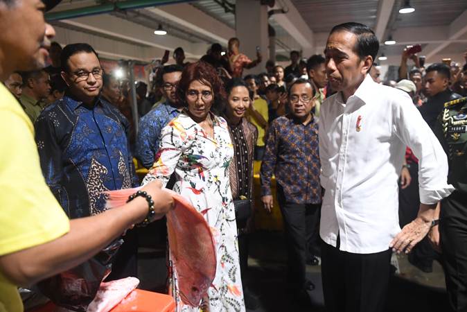  Presiden Jokowi Resmikan Pasar Ikan Modern Muara Baru
