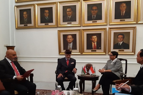  Temui Menlu Retno, Oman Ingin Perluas Kerja Sama dengan Indonesia
