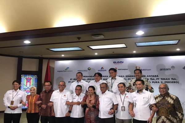  Pertamina Kolaborasi dengan Holding BUMN Industri Pertambangan, Angkasa Pura, dan Garuda Indonesia