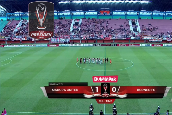  Piala Presiden: Madura United Tekuk Borneo FC 1-0, Madura United Tatap Perempat Final.  Ini Videonya