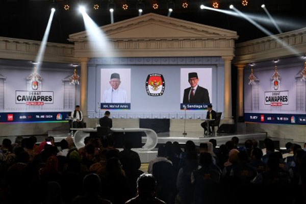  Debat Cawapres : Ma\'ruf Amin Sebut Lembaga Riset Diefisienkan