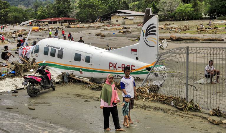 Banjir Bandang Sentani Sapu Pesawat dan Helikopter