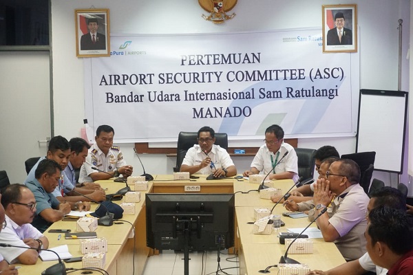  Bandara Sam Ratulangi Gelar Rapat Koordinasi Airport Security Comittee Di Tahun 2019