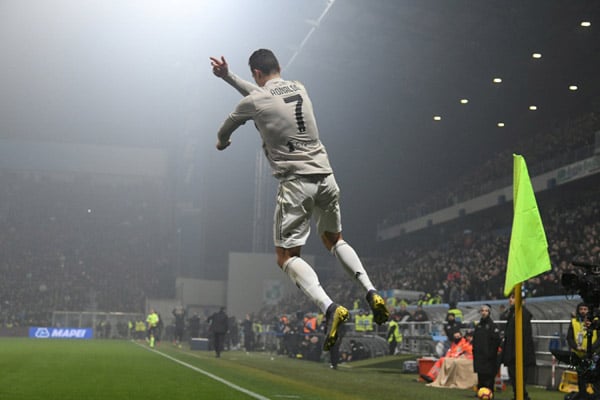 Striker Juventus Cristiano Ronaldo/Reuters-Alberto Lingria