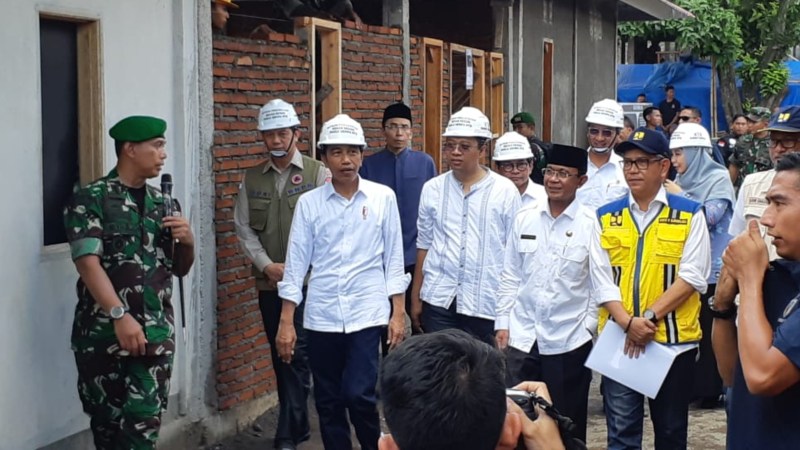  Presiden Jokowi Sebut Pemerintah Jamin Bantuan Kerusakan Gempa Lombok