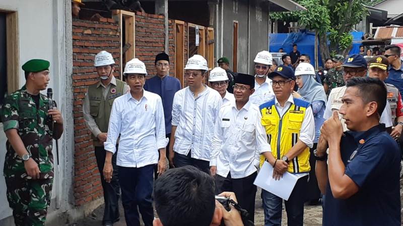  Penanganan Gempa di NTB, Jokowi : Bantuan Sudah Capai Rp5,1 Triliun