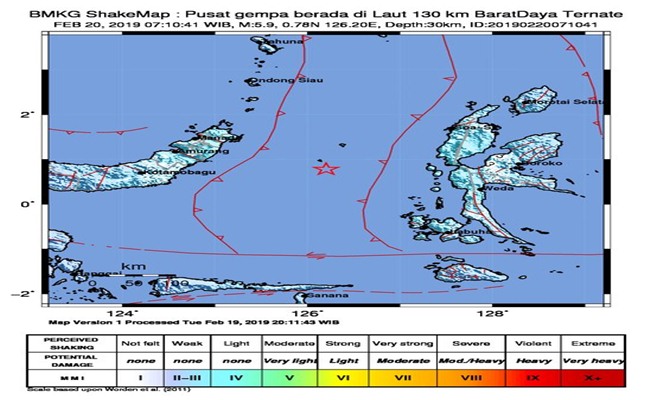  Deformasi Lempeng Laut Picu Gempa Sulawesi Utara