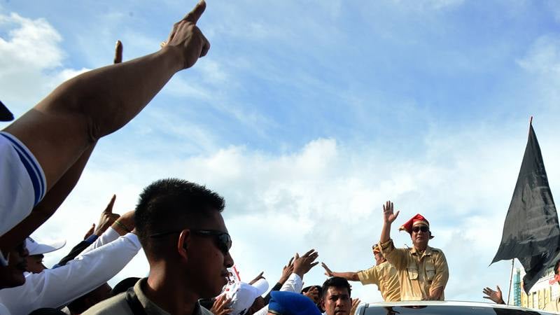  Bendera HTI Berkibar di Kampanye Prabowo