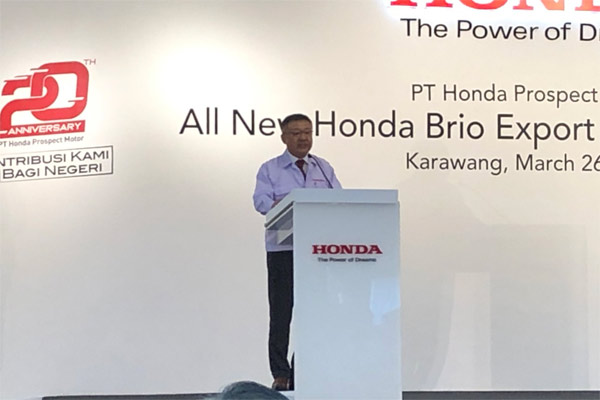 President and CEO of Asian Honda Motor Masayuki Igarashi. /KEMENPERIN