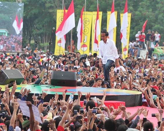  Jokowi Sampaikan Program Unggulannya di Dumai, Riau