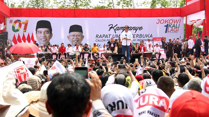  Jokowi Kampanye di Kalbar, Janji Bangun Jalan Tol