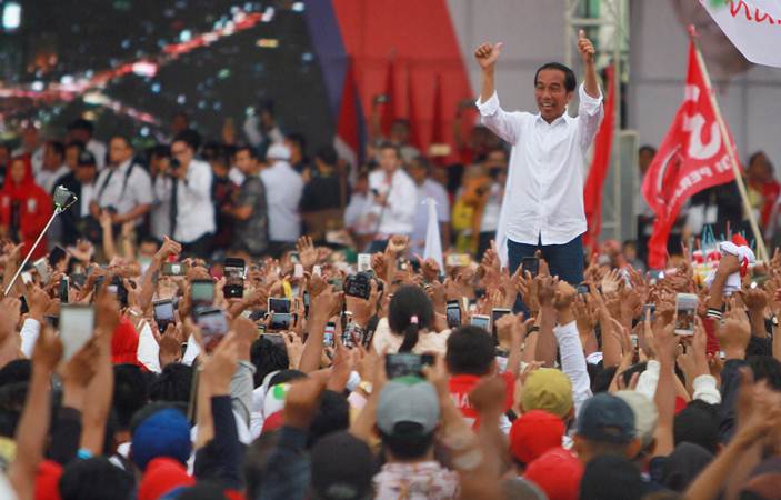 Kampanye di Banjarmasin, Jokowi Sampaikan Program Unggulannya