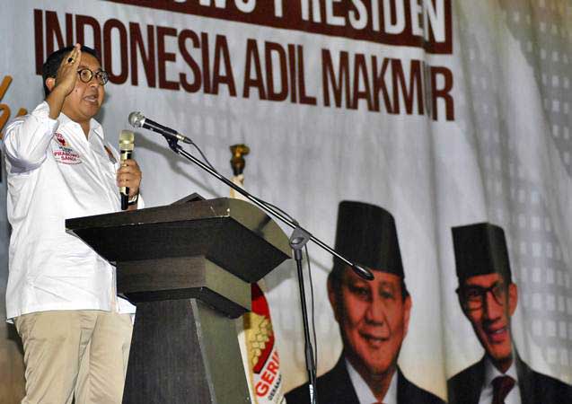  Fadli Zon Tidak Percaya Hasil Elektabilitas Lembaga Survei