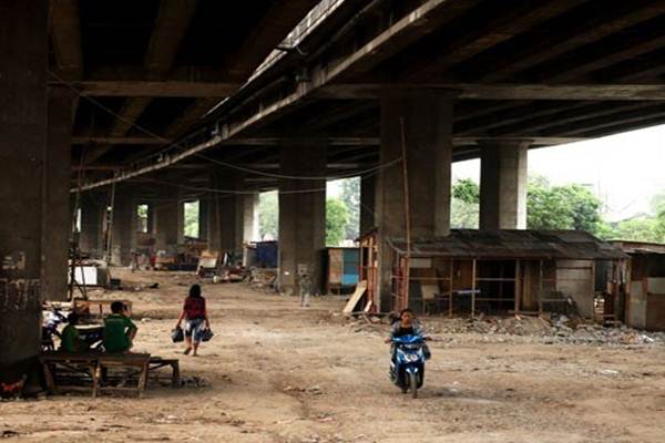  Kebakaran Kolong Tol Jembatan Tiga, Lalu Lintas Dialihkan Ke Grogol