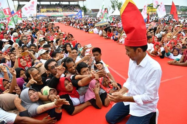  Kampanye pilpres, Jokowi : Saya Tegas & Tak Pandang Bulu Berantas Korupsi