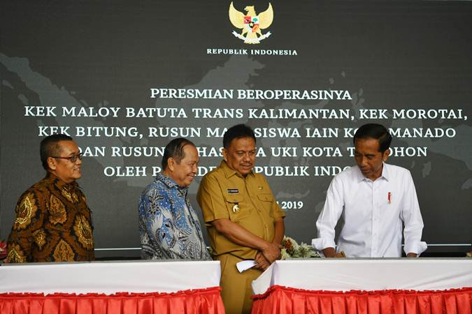  Presiden Jokowi Resmikan Proyek KEK di Manado