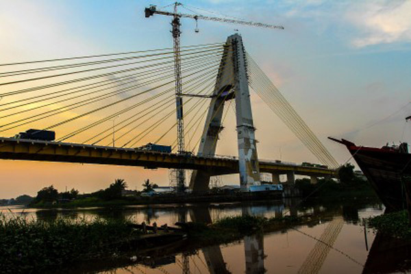  Dua Pekan Dibuka, Besi Pagar Jembatan Siak IV Sudah Hilang