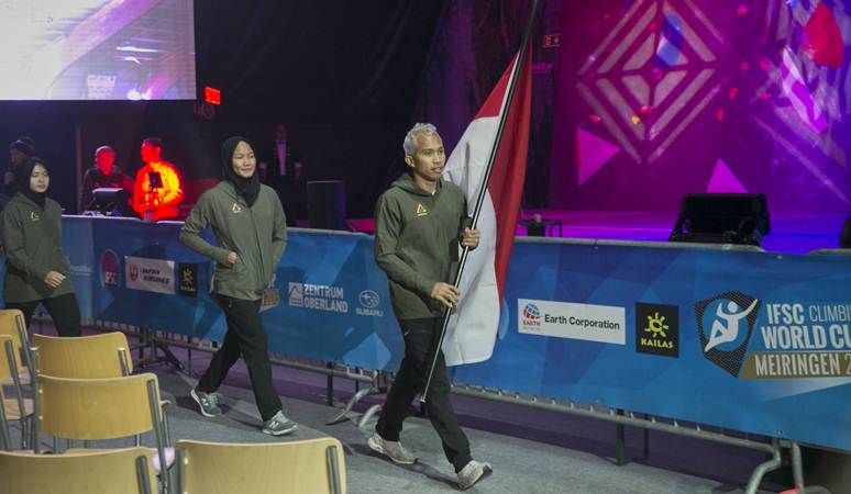  Atlet Indonesia Ikuti Kejuaraan Panjat Tebing Meiringin 2019 di Swiss