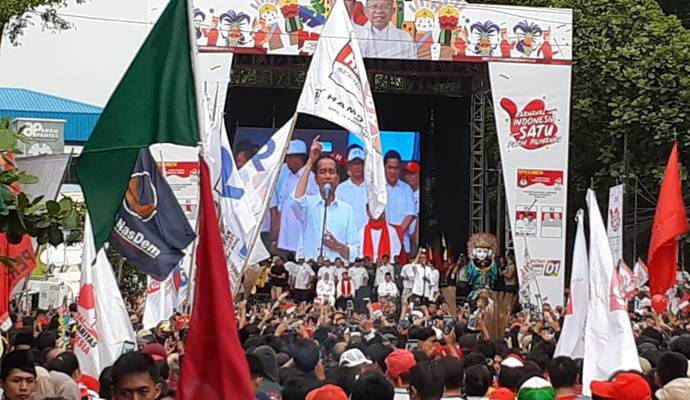  Orasi Politik di Tangerang, Jokowi : Pesta Demokrasi Itu Harus Gembira