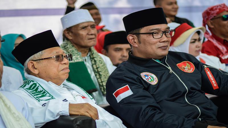  Dampingi Ma\'ruf Kampanye, Ridwan Kamil Ajak Warga Bandung Lakukan 2 Hal Ini