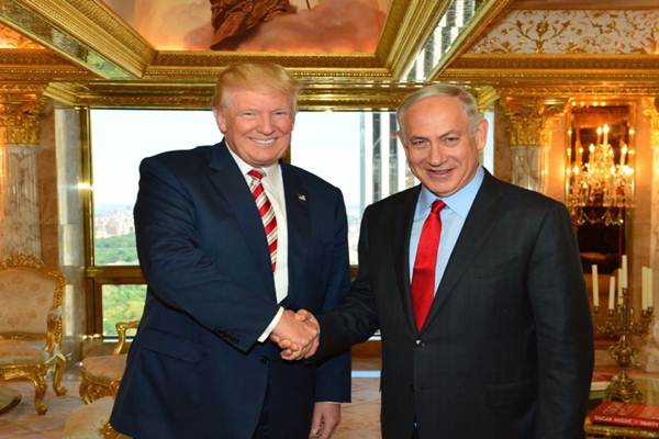 Presiden AS Donald Trump dan PM Israel Benyamin Netanyahu beberapa waktu lalu./Haaretz