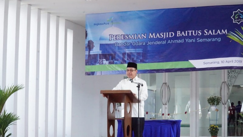  Dirut Angkasa Pura I Resmikan Masjid Baitussalam di Bandara Jenderal Ahmad Yani Semarang