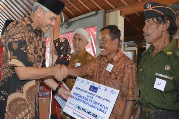  Bank Jateng Salurkan Bantuan RTLH di Kabupaten Banyumas