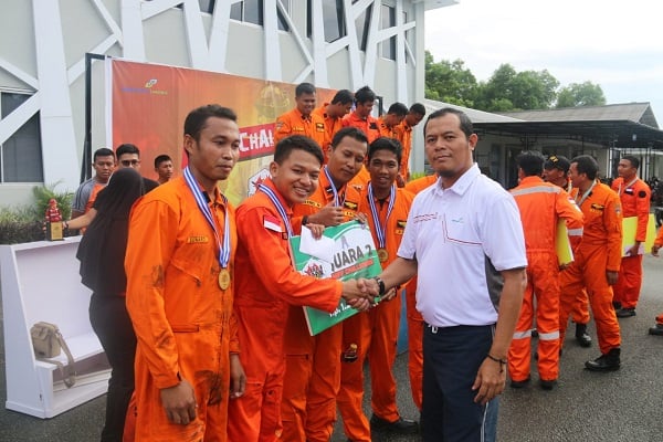  Tingkatkan Kemampuan Personil ARFF, Bandara Sams Sepinggan Gelar Kegiatan ARFF Challenges 2019