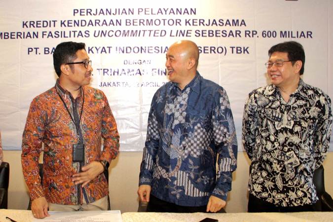  Perjanjian Pelayanan KKB BRI dan Trihamas Finance