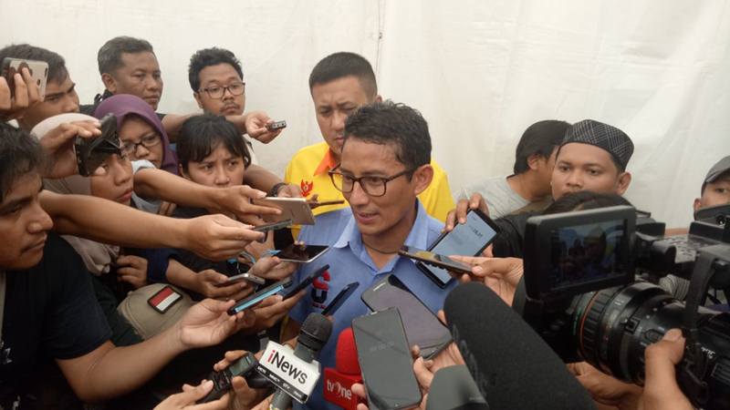  Setelah Kampanye di Tangerang, Sandi-Prabowo Simulasi Debat Capres 