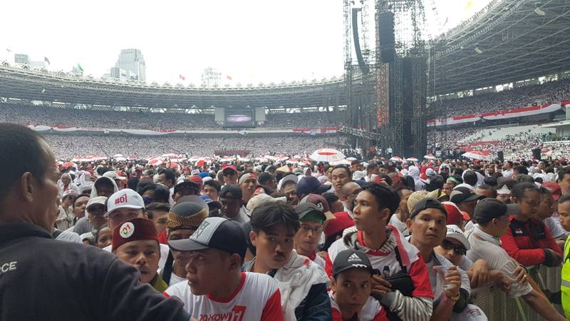  Massa Kampanye Akbar Jokowi-Amin Padati Bunderan HI hingga GBK