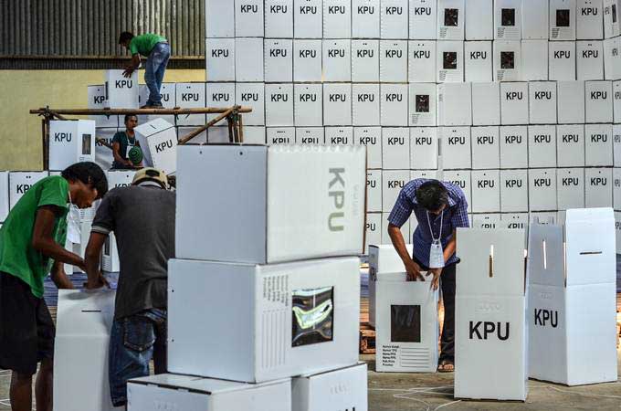  H-3 Pencoblosan, KPU : Persiapan Pemilu Sudah 90 Persen
