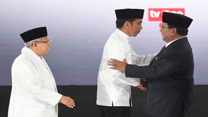  Survei 4 Lembaga : Jokowi-Amin Ungguli Prabowo-Sandi