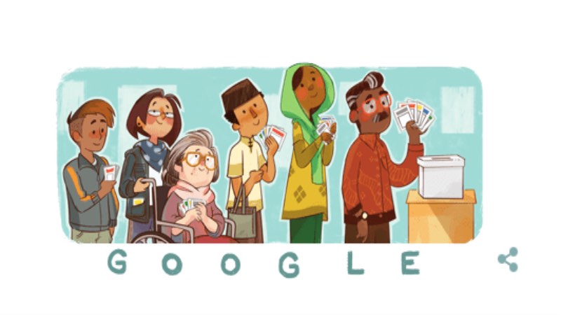  Google Doodle Ramaikan Pemilu 2019