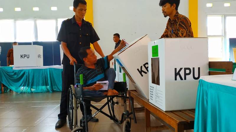  Penyandang Disabilitas Ikut Nyoblos Pemilu 2019