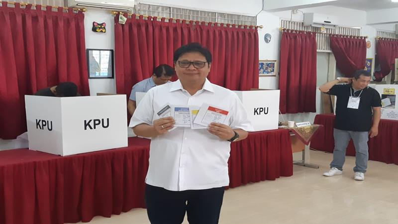  Quick Count Pilpres 2019, Airlangga Hartarto: Pemimpin Terpilih Harus Punya Peta Jalan Perekonomian