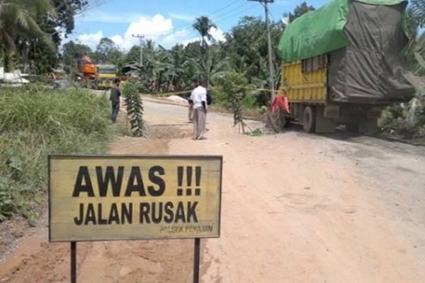  Kerusakan jalan Trans Kalimantan di Penajam Capai 127 Titik