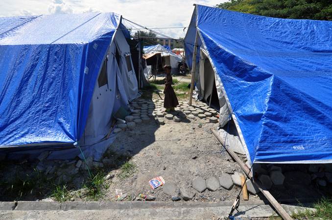  Tujuh Bulan Pascagempa Palu, Pengungsi Ini Masih Tinggal di Tenda