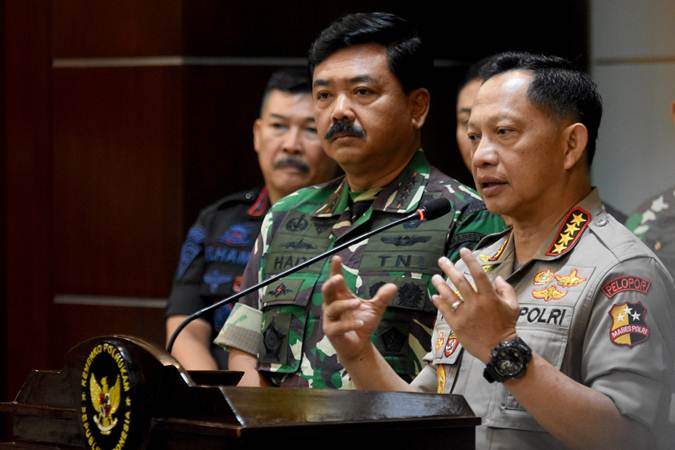 TNI - Polri Minta Tak Ada Mobilisasi Massa Terkait Pemilu 2019