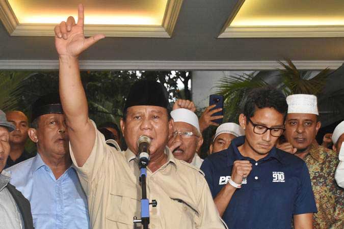  PA 212 Batal Rayakan Klaim Kemenangan Prabowo di Monas