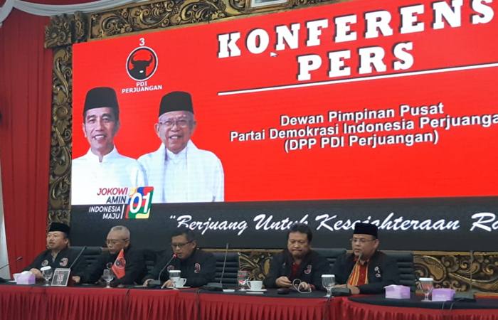  Real Count PDIP di 199.141 TPS, Jokowi-Ma\'ruf Raih 56,74 Persen