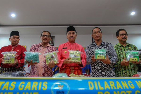  Riau Masuk Lima Besar Peredaran Narkoba di Indonesia
