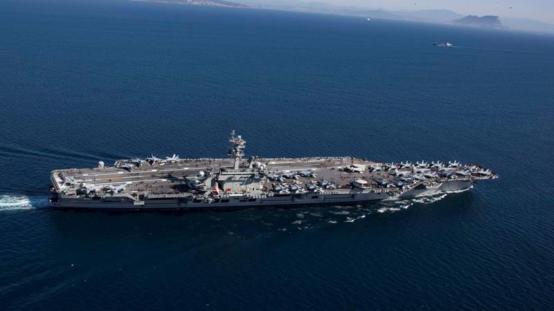  Hubungan AS-Iran Memanas, Trump Kirim Kapal Induk Abraham Lincoln ke Timur Tengah