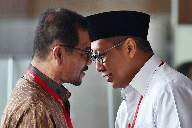  Lukman Hakim Saifuddin Bertemu Gamawan Fauzi di Gedung KPK