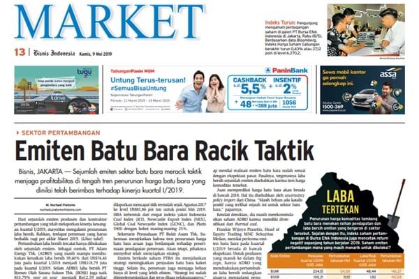  AKSI EMITEN 9 MEI: Emiten Batu Bara Racik Taktik, Kantong PTBA Tambah Tebal