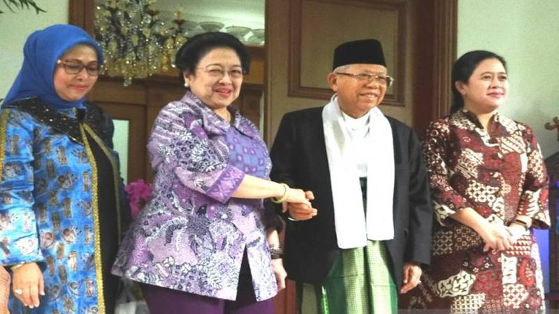  Ma’ruf Amin Temui Megawati Soekarnoputri
