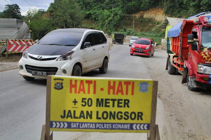  Mudik Lebaran 2019, Waspadai Longsor di  Jalan Trans Sulawesi