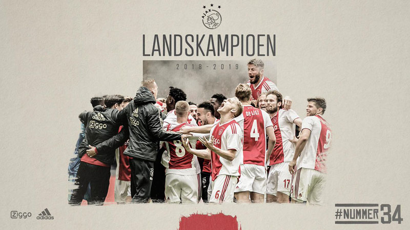  Ajax Amsterdam Resmi Juara Liga Belanda 34 Kali